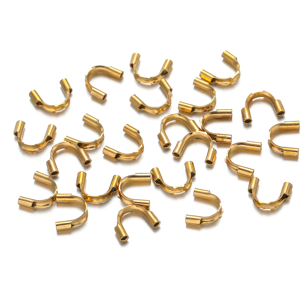Jewelry Making Yarn - 50 Stück vergoldete U-förmige Verbindungsschnallen aus