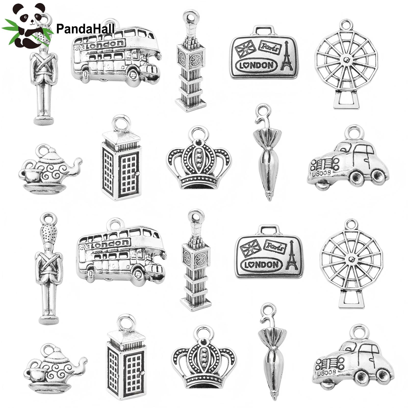 Jewelry Making London - PandaHall 100 Stück 10 Stile London-Themen-Anhänger