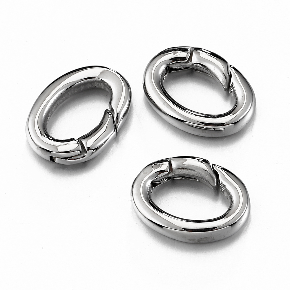 Jewelry Making Hoops - 2 stücke/1pc Edelstahl Frühling Karabinerverschluss Oval