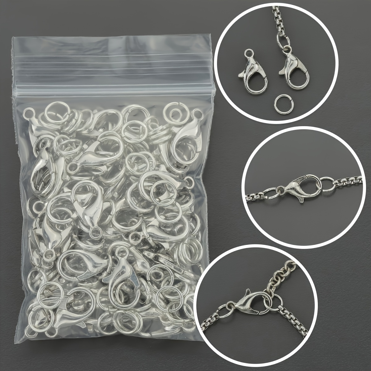 1/2/300 Stück Karabinerverschl – Jewelry Making Hoops Bewertung und Preis