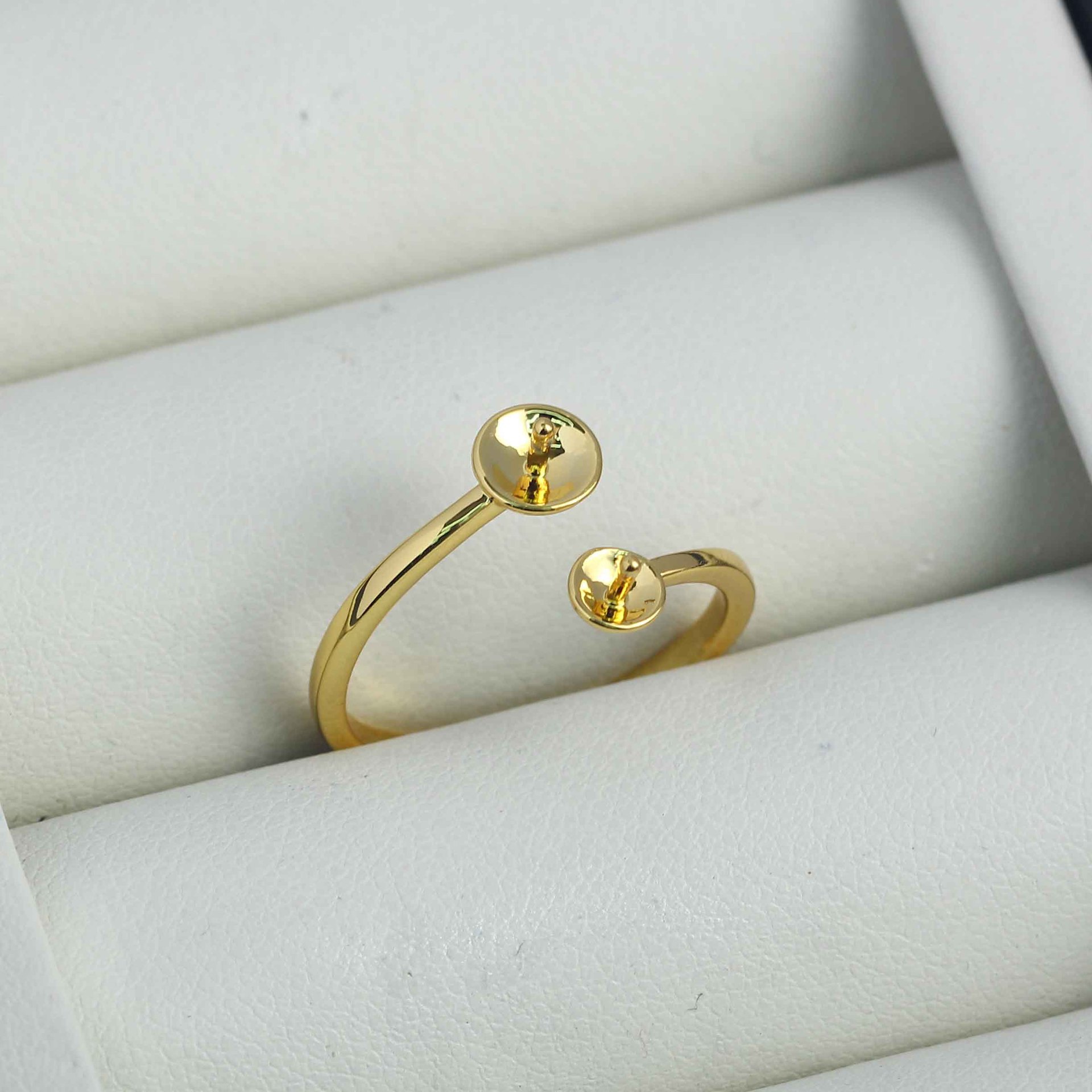 JZ008 Kupfer Vergoldet Glänzen – Ring Blank Adjustable Bewertung und Preis
