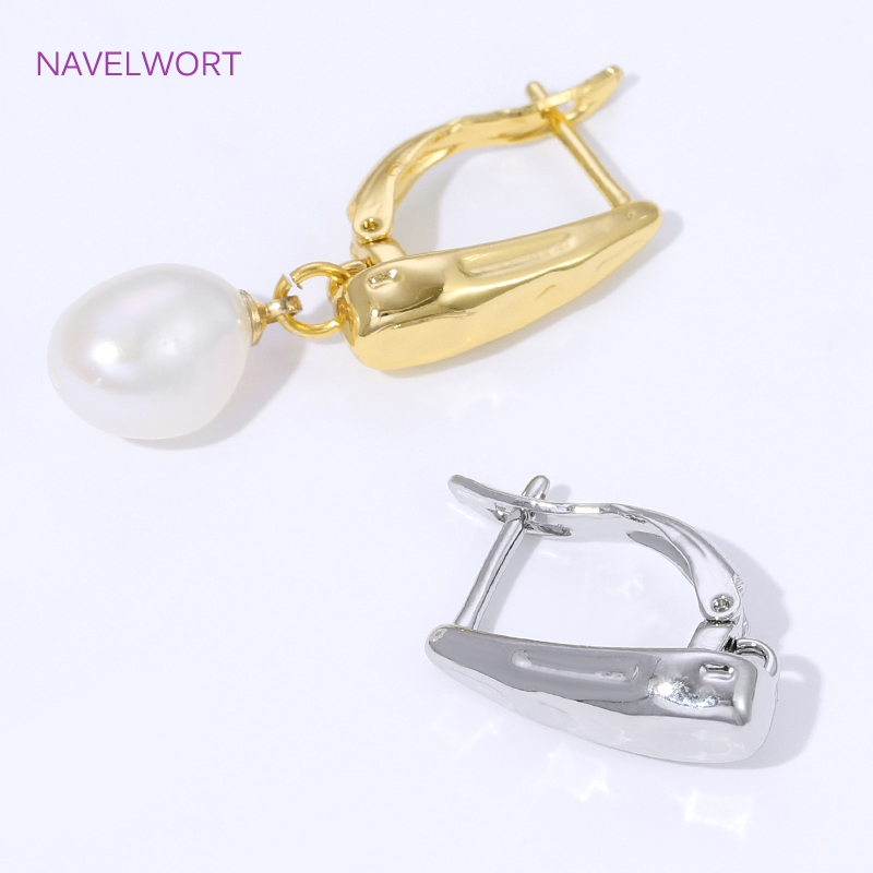 18K vergoldete, glatte Ohrring – Jewelry Making Yarn Bewertung und Preis