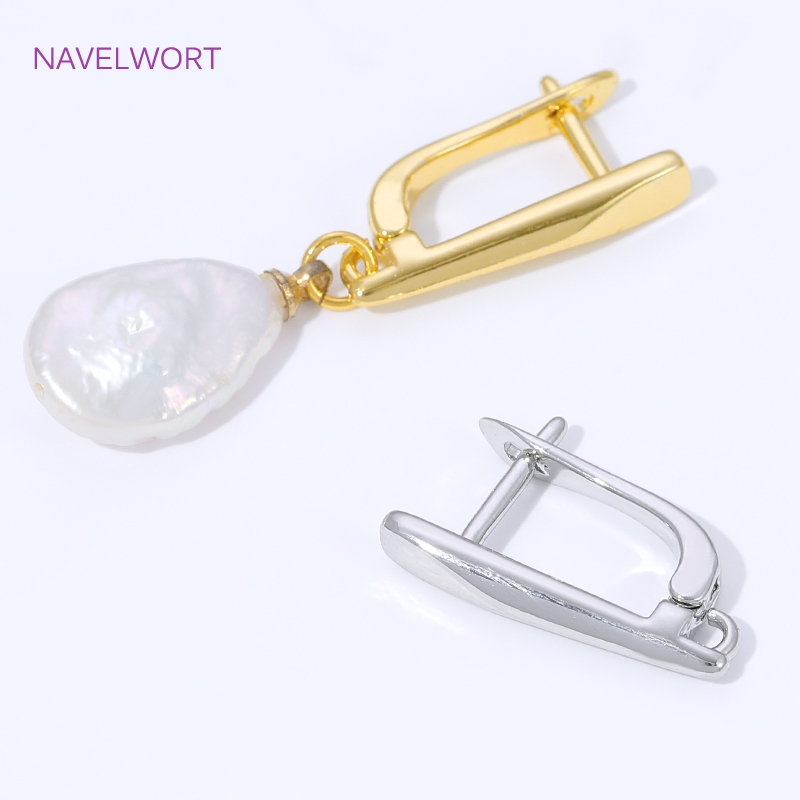 18K vergoldete, glatte Ohrring – Jewelry Making Yarn Bewertung und Preis