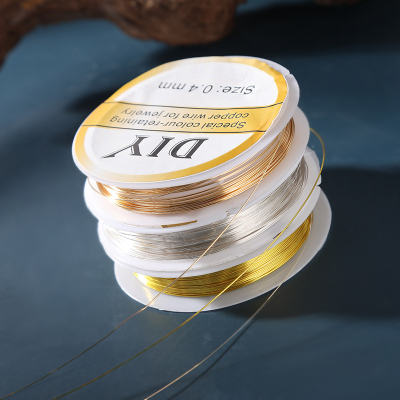 1 Rolle Silber-Kupferdraht, 0, – Jewelry Making Yarn Bewertung und Preis