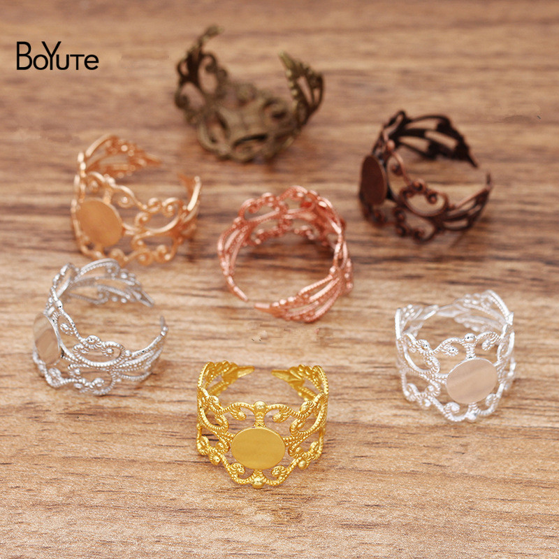 BoYuTe (20 Teile/los) 8MM Flac – Ring Blank Adjustable Bewertung und Preis