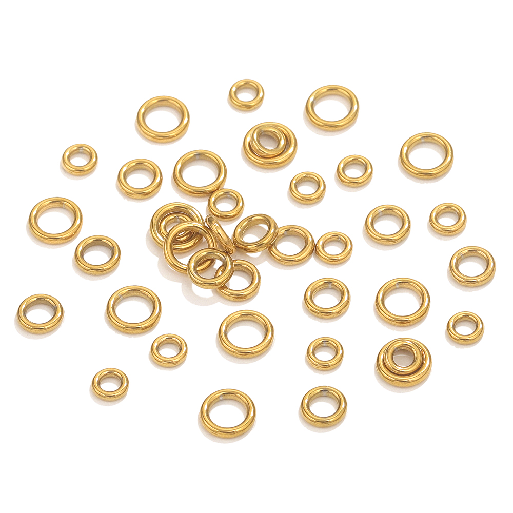 50 Stück Edelstahl O Ring verg – Jewelry Making Yarn Bewertung und Preis
