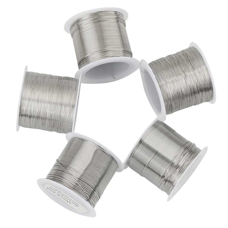 1 Rolle Edelstahl 0,2 0,3 0,4  – Jewelry Making Yarn Bewertung und Preis
