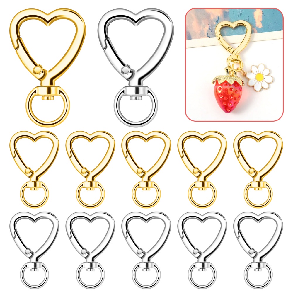 10 Stück Metall-Herz-Karabiner – Jewelry Making Hoops Bewertung und Preis