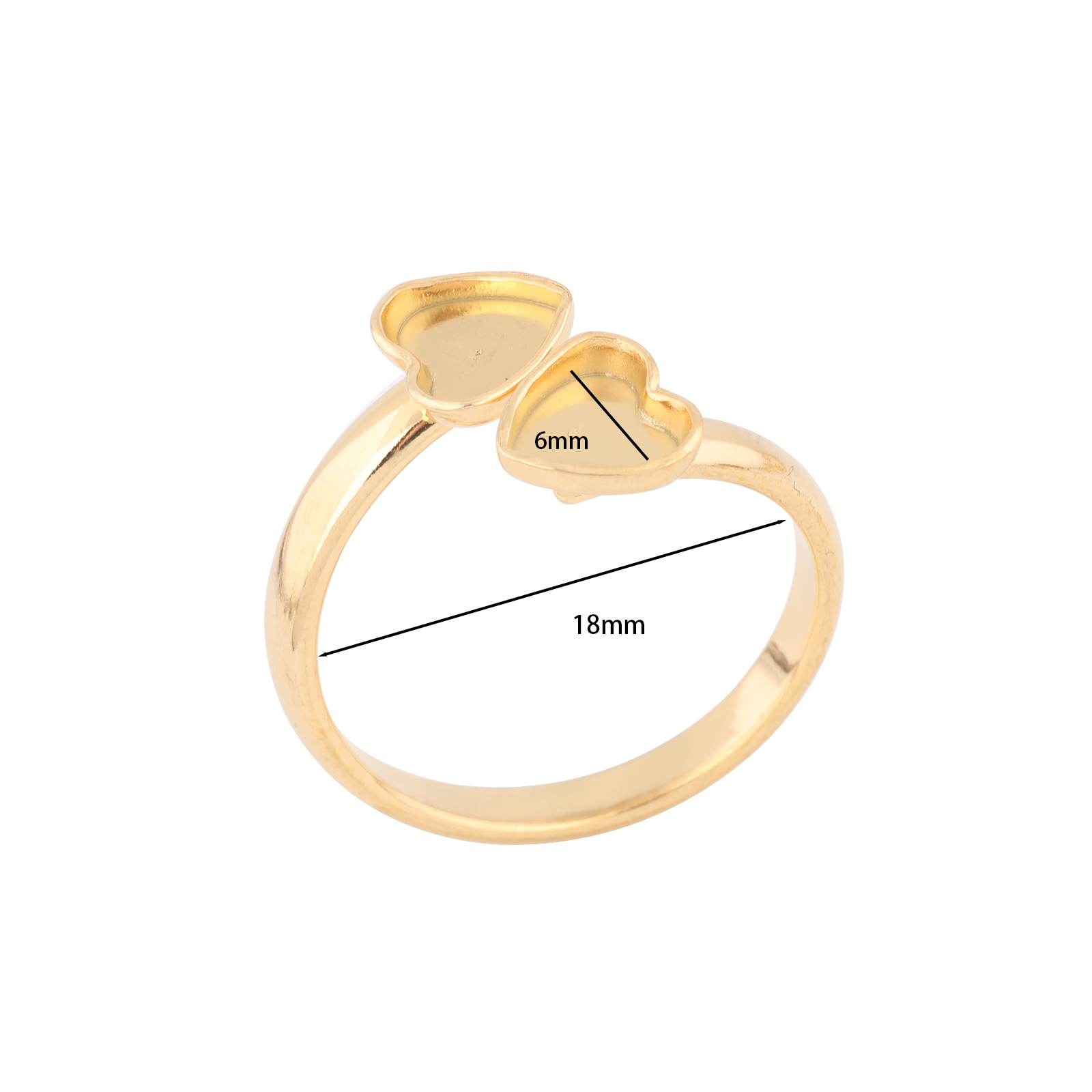 10 Stück Edelstahl vergoldet p – Ring Blank Adjustable Bewertung und Preis
