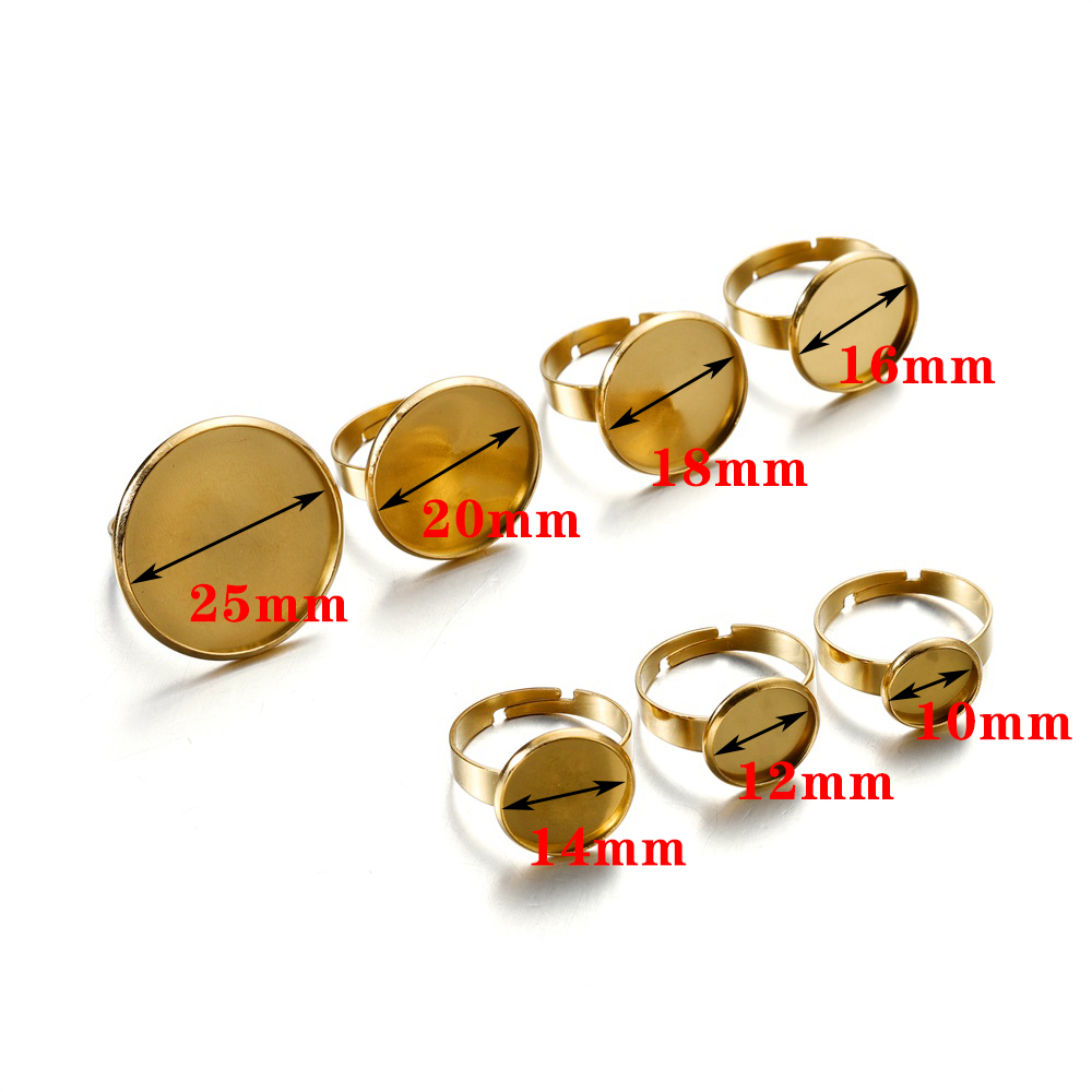 10 Stück Edelstahl Verstellbar – Ring Blank Adjustable Bewertung und Preis