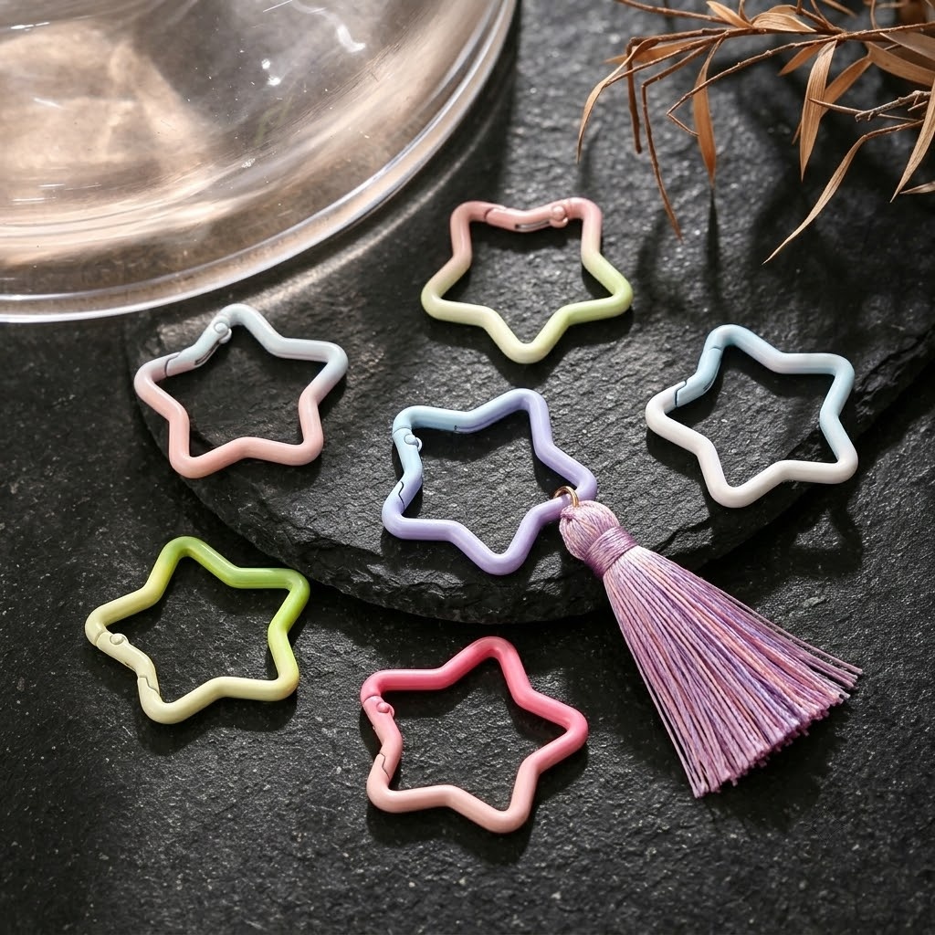 5 Stück Farbverlauf-Sternförmi – Jewelry Making Hoops Bewertung und Preis