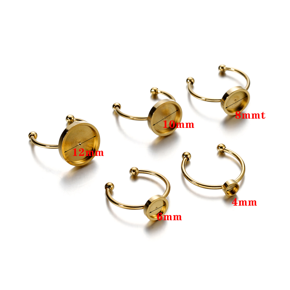 10 Stück Verstellbare Edelstah – Ring Blank Adjustable Bewertung und Preis