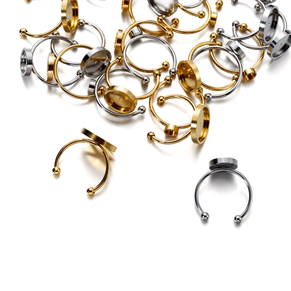 10 Stück Verstellbare Edelstah – Ring Blank Adjustable Bewertung und Preis