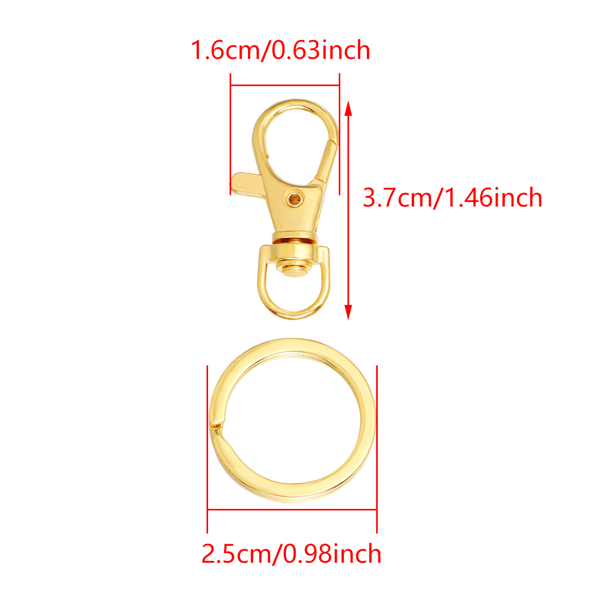 10 Sets Drehbare Karabinerhake – Jewelry Making Hoops Bewertung und Preis